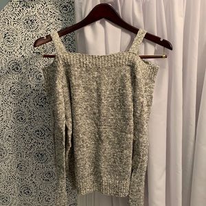 Grey and white sweater